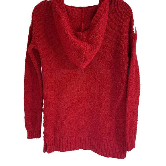 ROXY red hooded sweater sz Small - Picture 2 of 6